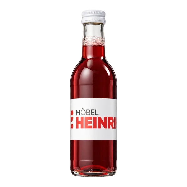 Water Concepts - Flasche Fruchtsaft Apfel-Kirsche mit Logo und Etikett