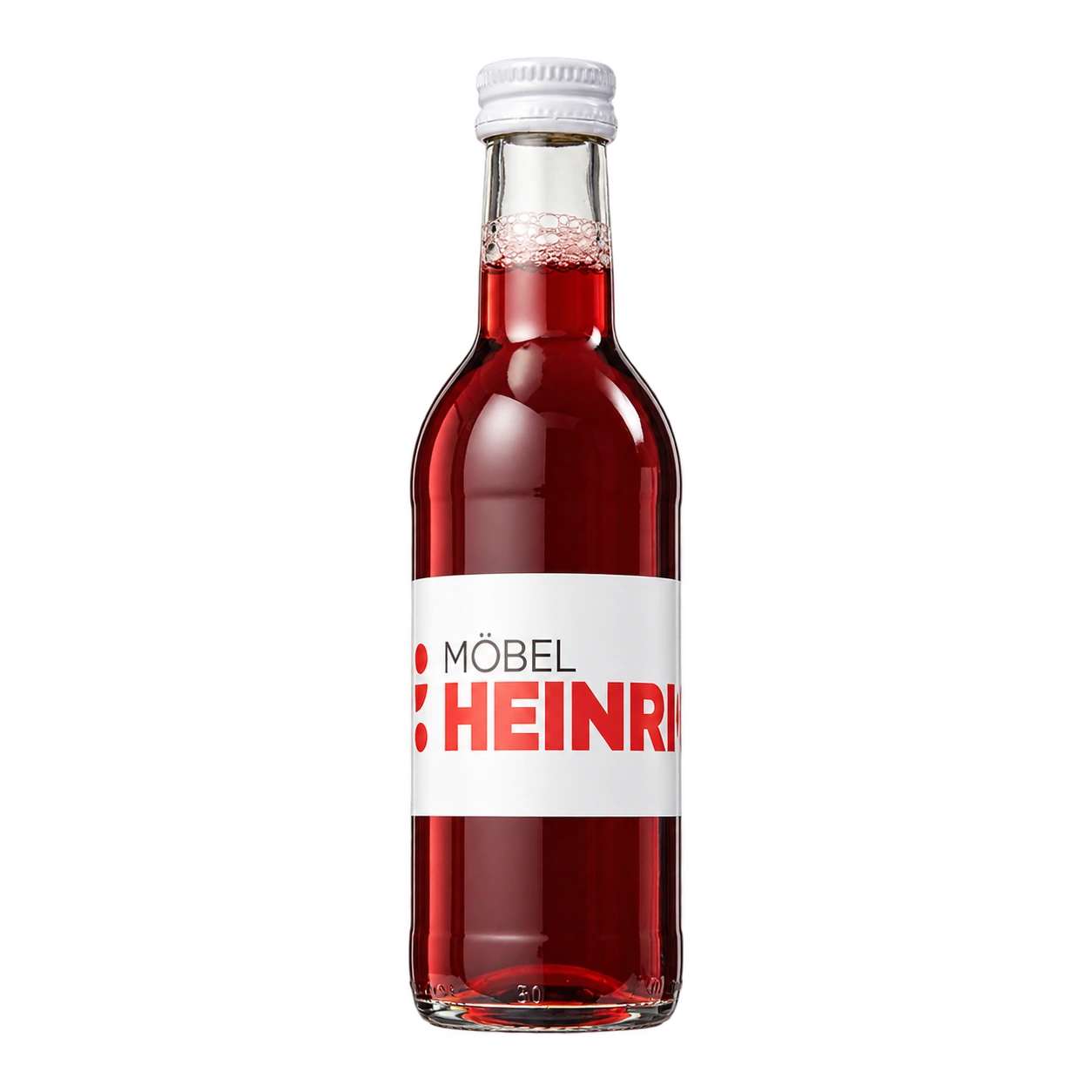 Water Concepts - Flasche Fruchtsaft Apfel-Kirsche mit Logo und Etikett