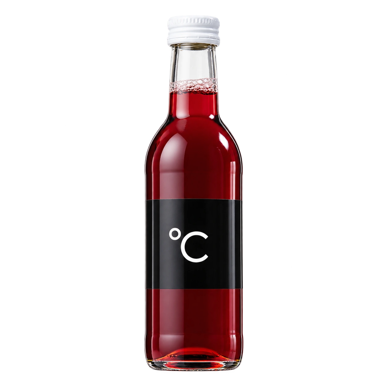 Water Concepts - Flasche Fruchtsaft Apfel-Kirsche mit Logo und Etikett