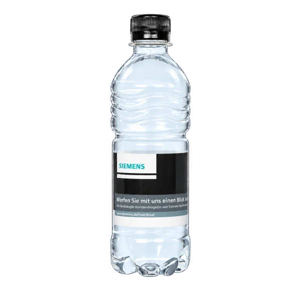 Water Concepts – Schraubverschluss für Wasserflaschen mit Logo und Etikett