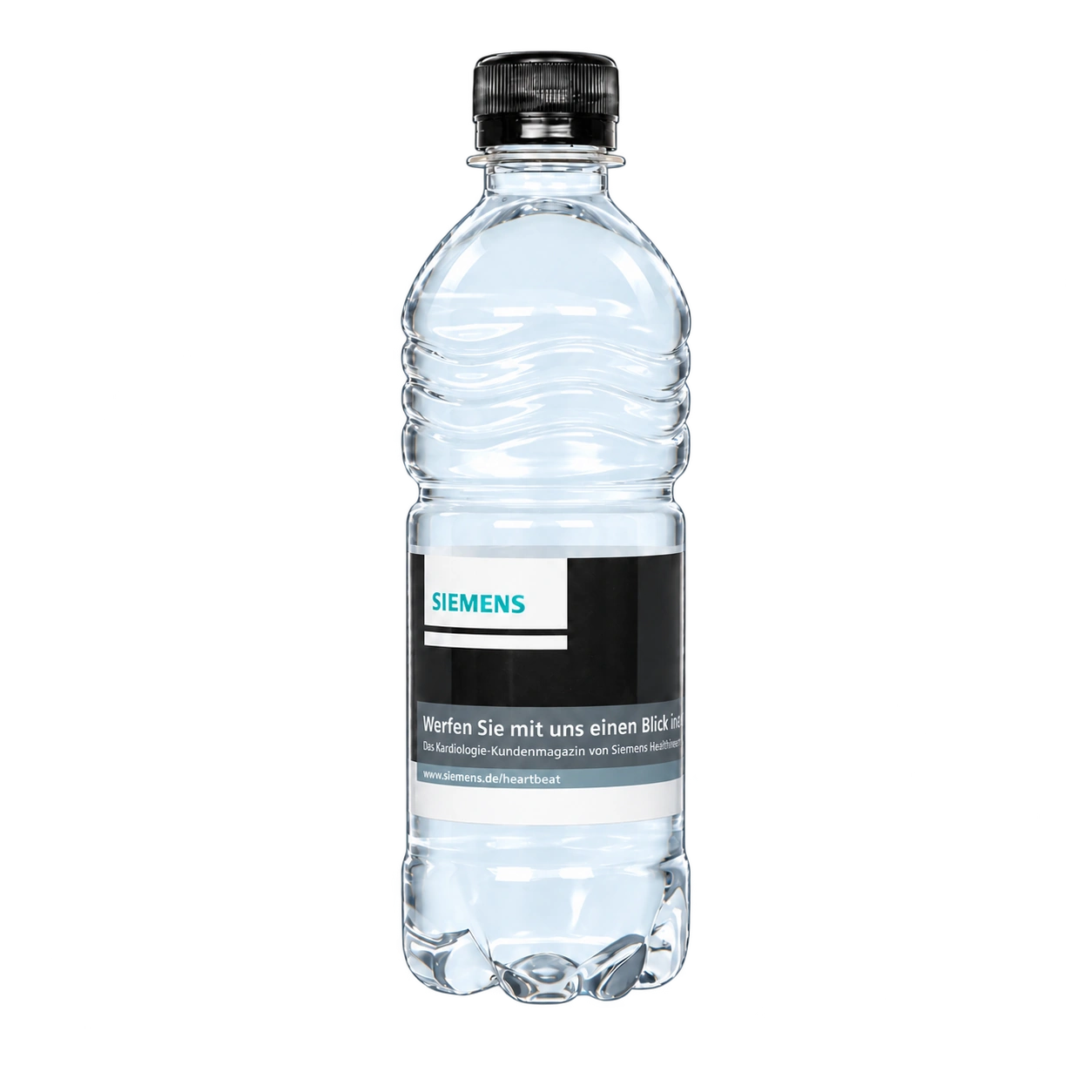 Water Concepts – Schraubverschluss für Wasserflaschen mit Logo und Etikett