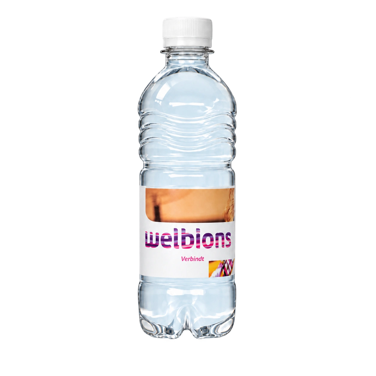 Water Concepts – Schraubverschluss für Wasserflaschen mit Logo und Etikett