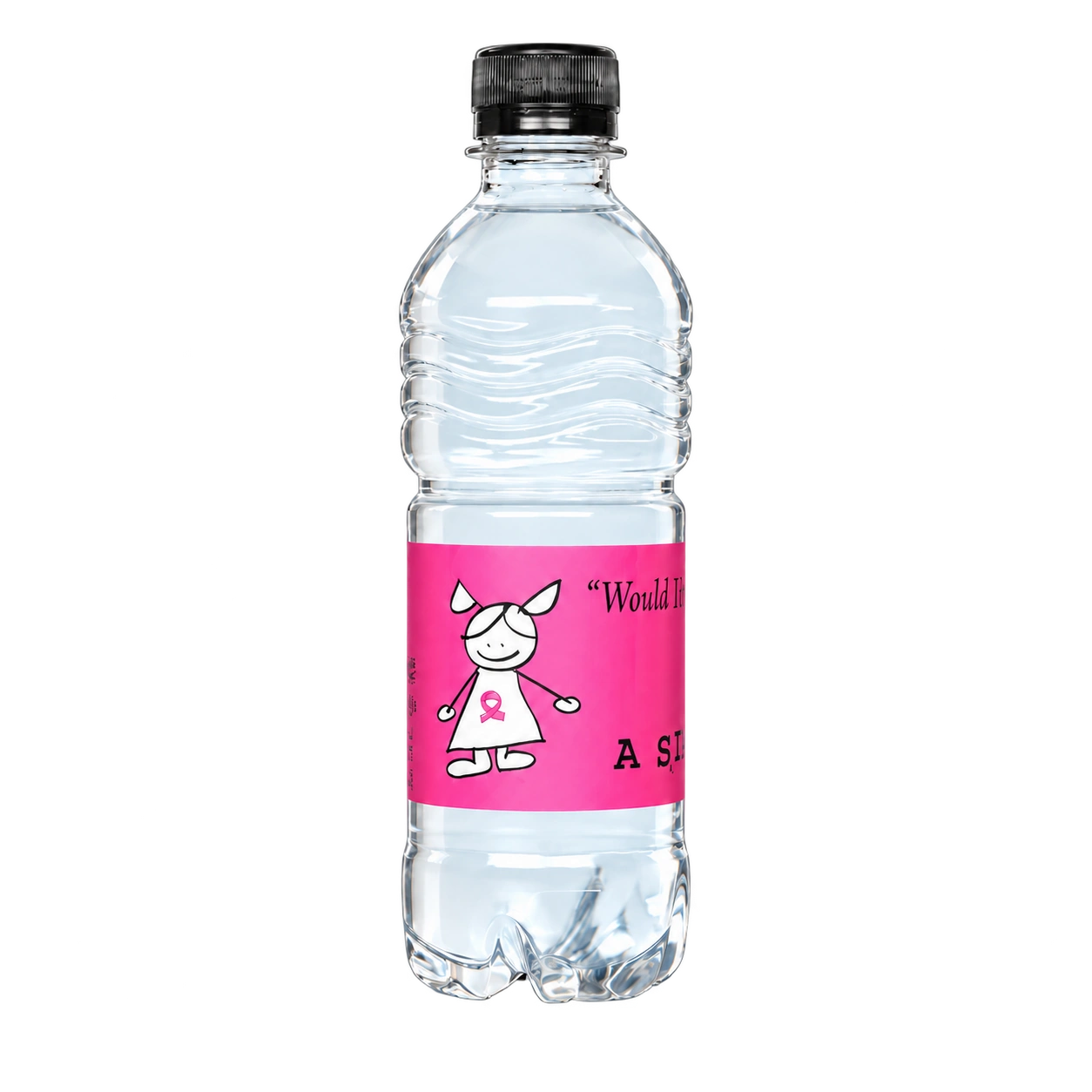 Water Concepts – Schraubverschluss für Wasserflaschen mit Logo und Etikett