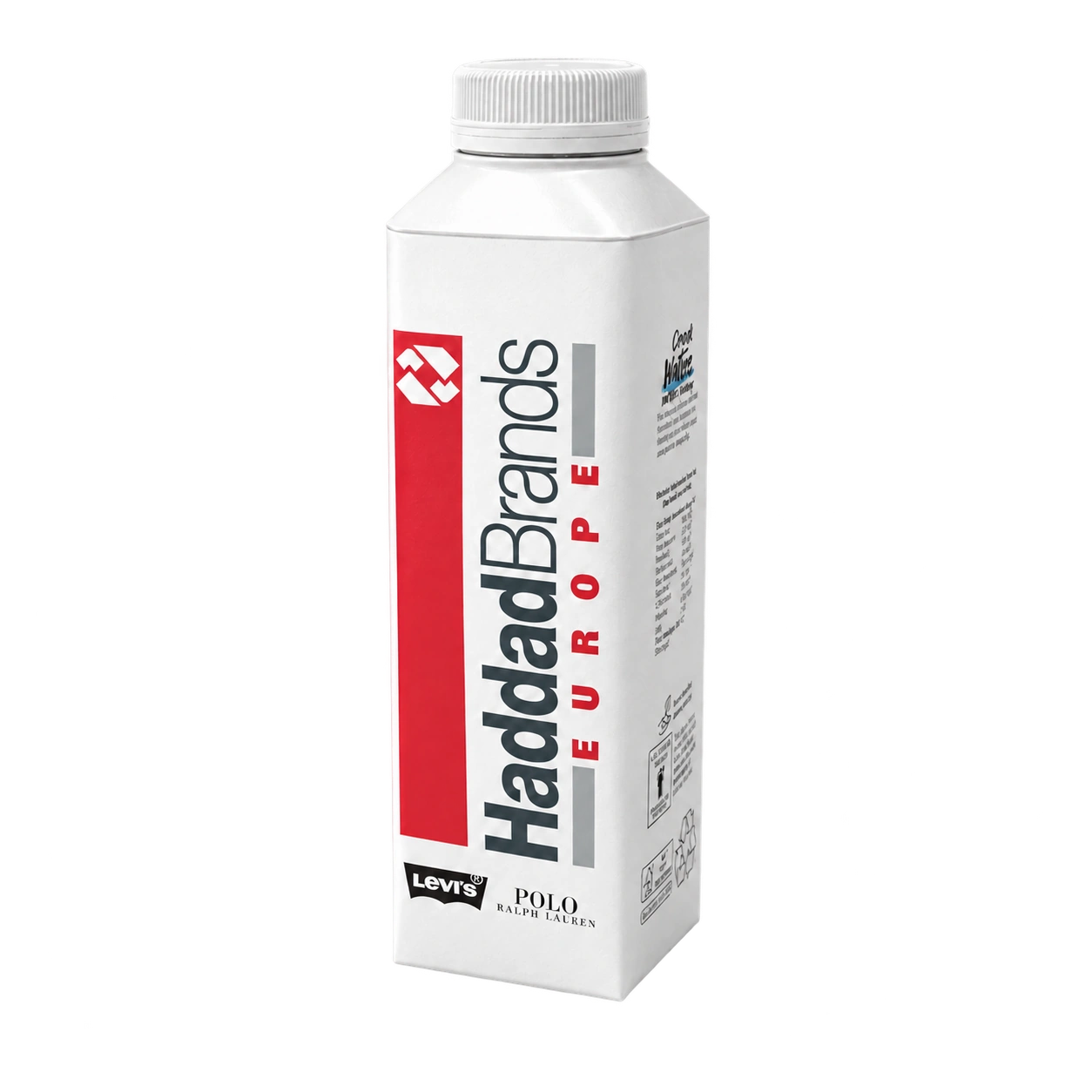 Water Concepts – Wasserflasche aus Pappe mit Logo und Aufdruck