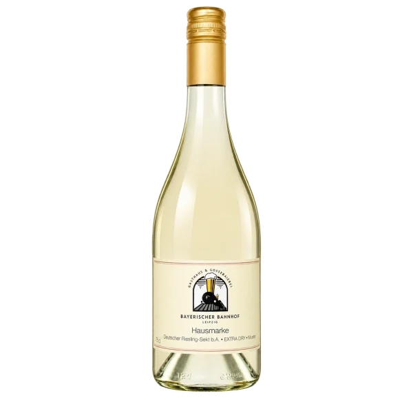 Wasserkonzepte – Flasche Secco Vino Frizzante Wein mit Logo und Etikett