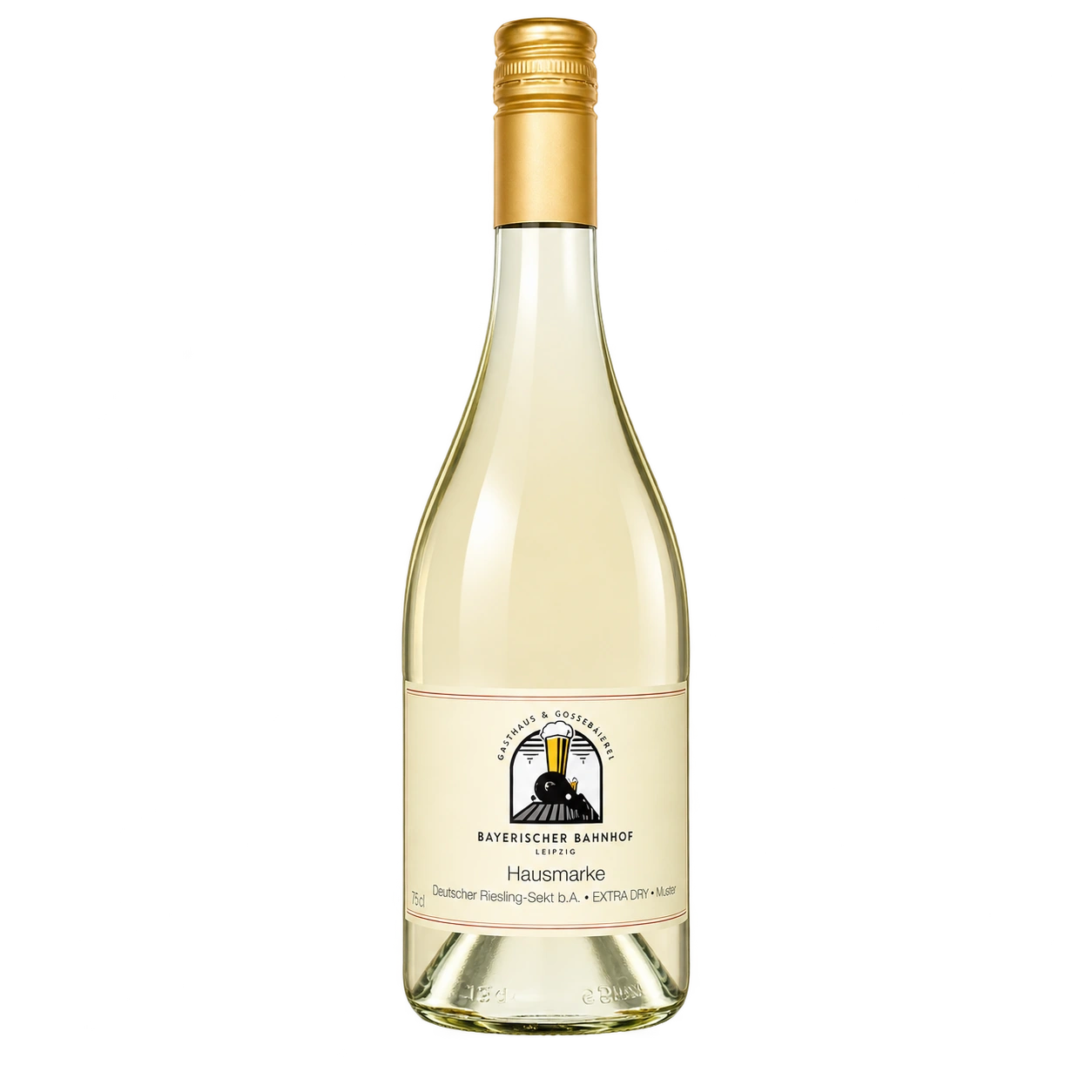 Wasserkonzepte – Flasche Secco Vino Frizzante Wein mit Logo und Etikett