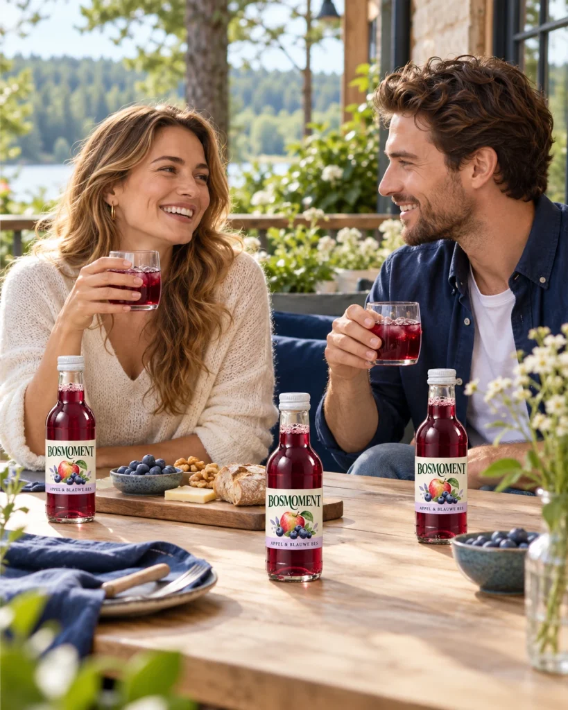 Apfel-Heidelbeersaft 25 cl mit eigenem Etikett